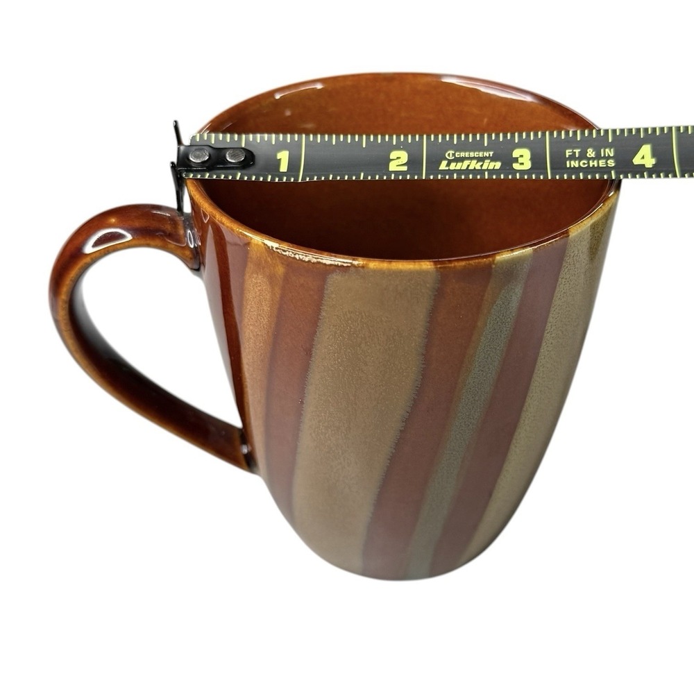 Sango Avanti Brown 4722 Ceramic Coffee Tea Mugs – Set of 4 - Retired Collectible - Picture 3 of 4